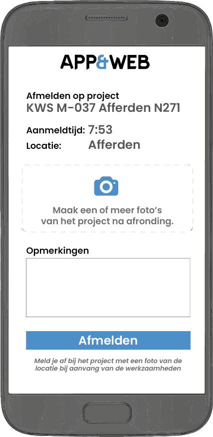 hoofdmenu app