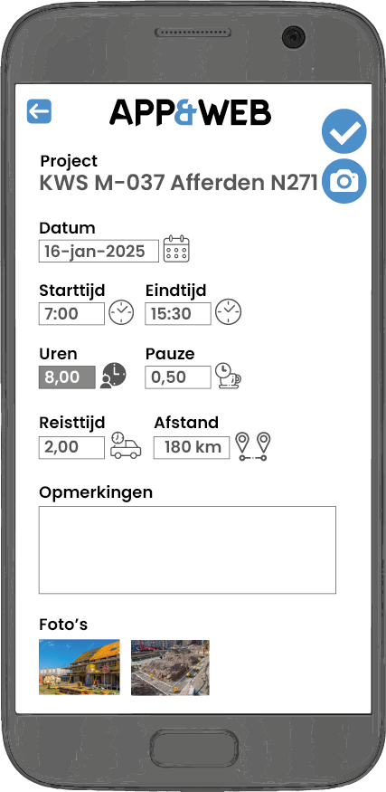 hoofdmenu app