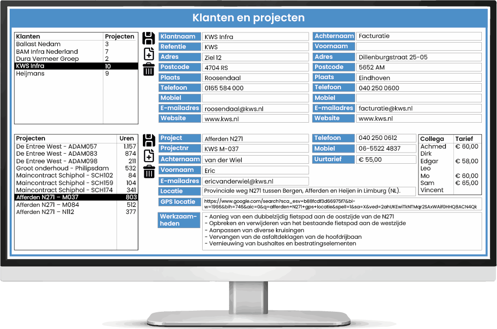 klanten backoffice
